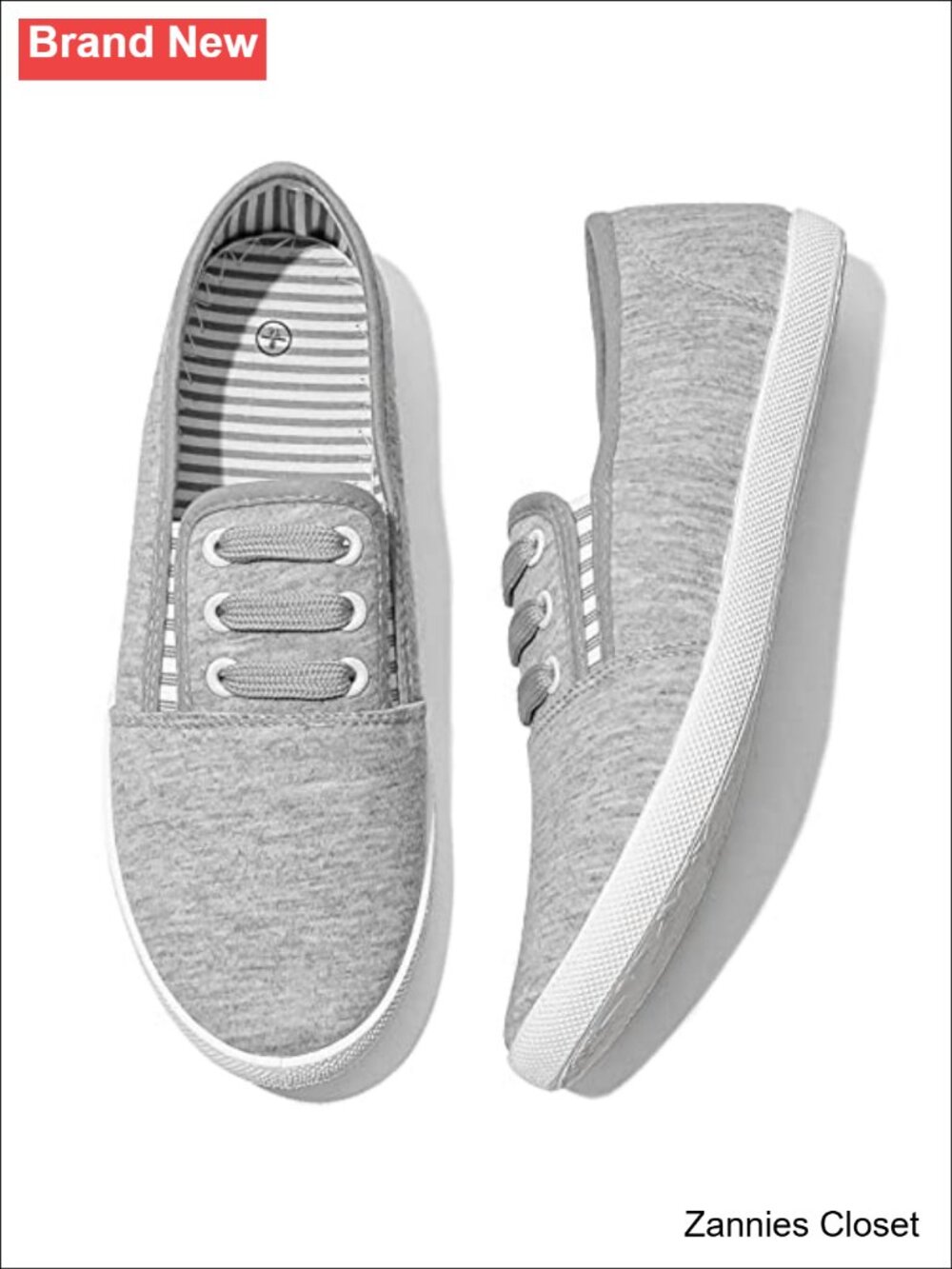 ✨ Women's Canvas Slip On Sneakers Casual Walking Non Slip Shoes